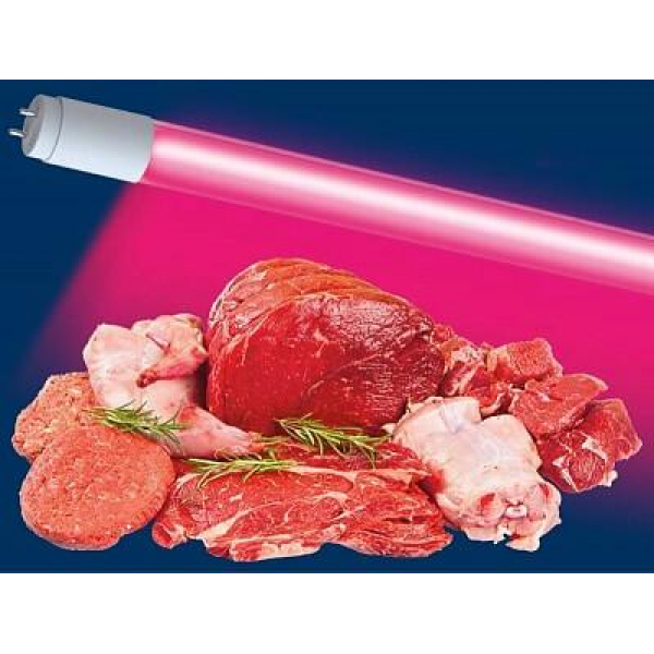 Лампа светодиодная для витрин с мясной продукцией Uniel G13 20W 410-480K LED-T8-20W/SM/G13/CL 09642 Лампа светодиодная для витрин с мясной продукцией Uniel G13 20W 410-480K LED-T8-20W/SM/G13/CL 09642