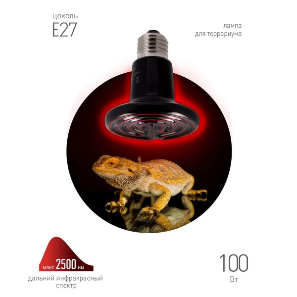 Инфракрасная лампочка ЭРА Fito-100W-НQ Б0052715 Инфракрасная лампочка ЭРА Fito-100W-НQ Б0052715