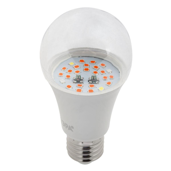 Лампа светодиодная для растений ЭРА E27 10W 1310K прозрачная Fito-10W-RB-E27 Б0050600 Лампа светодиодная для растений ЭРА E27 10W 1310K прозрачная Fito-10W-RB-E27 Б0050600