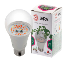 Лампа светодиодная для растений ЭРА E27 14W 1310K прозрачная Fito-14W-RB-E27 Б0050602