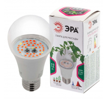 Лампа светодиодная для растений ЭРА E27 12W 1310K прозрачная Fito-12W-RB-E27 Б0050601