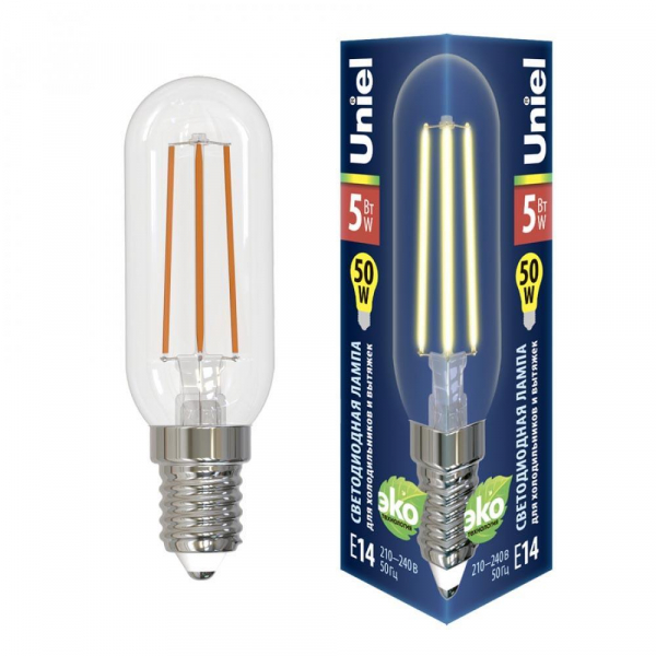 Лампа светодиодная Uniel E14 5W 3000K прозрачная LED-Y25-5W/3000K/E14/CL GLZ04TR UL-00007129 Лампа светодиодная Uniel E14 5W 3000K прозрачная LED-Y25-5W/3000K/E14/CL GLZ04TR UL-00007129