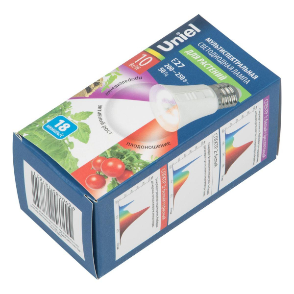 Лампа светодиодная Uniel E27 10W прозрачная LED-A60-10W/SPM3/E27/CL PLP35WH Multiplant UL-00011438 Лампа светодиодная Uniel E27 10W прозрачная LED-A60-10W/SPM3/E27/CL PLP35WH Multiplant UL-00011438