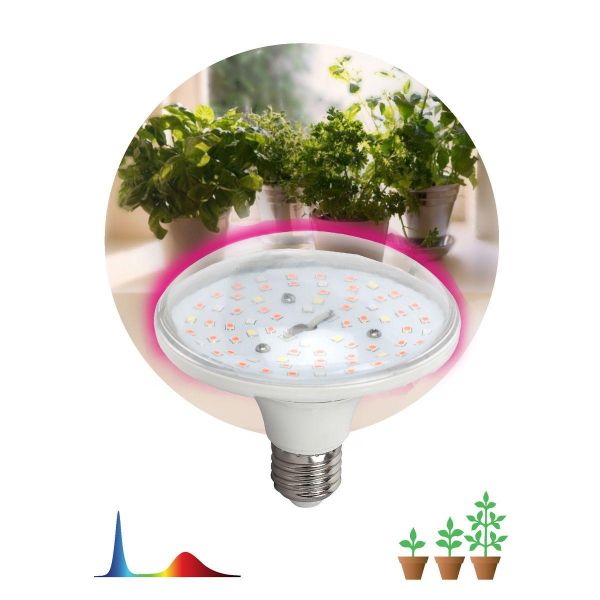 Лампа светодиодная для растений ЭРА FITO-18W-RB-E27 Б0049533 Лампа светодиодная для растений ЭРА FITO-18W-RB-E27 Б0049533