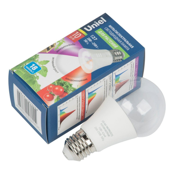 Лампа светодиодная Uniel E27 10W прозрачная LED-A60-10W/SPM3/E27/CL PLP35WH Multiplant UL-00011438 Лампа светодиодная Uniel E27 10W прозрачная LED-A60-10W/SPM3/E27/CL PLP35WH Multiplant UL-00011438