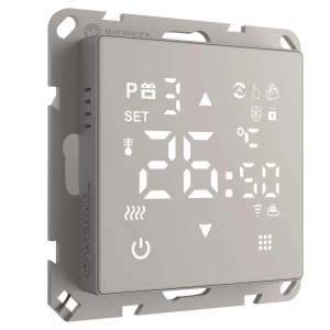 Терморегулятор умный сенсорный для теплого пола Werkel W1151217 дымчатый 4690389201165