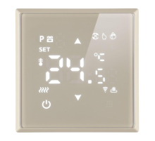 Терморегулятор Wi-Fi (механизм), Stekker, 250В, 3500Вт Эмили, RSW00-5119-08, кашемир, soft touch 50427