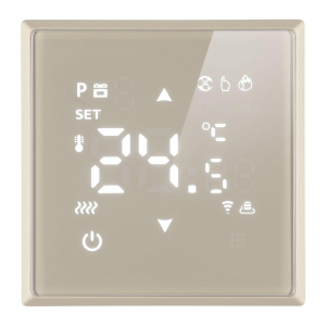 Терморегулятор Wi-Fi (механизм), Stekker, 250В, 3500Вт Эмили, RSW00-5119-08, кашемир, soft touch 50427