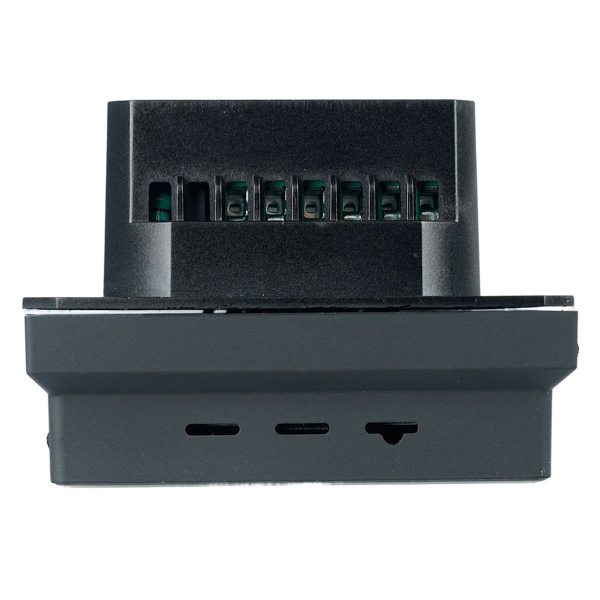 Терморегулятор Wi-Fi (механизм), Stekker, 250В, 3500Вт Эмили, RSW00-5119-05, черный уголь, soft touch 50377