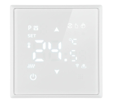 Терморегулятор Wi-Fi (механизм), Stekker, 250В, 3500Вт Эмили, RSW00-5119-01, белый фарфор, soft touch 50376