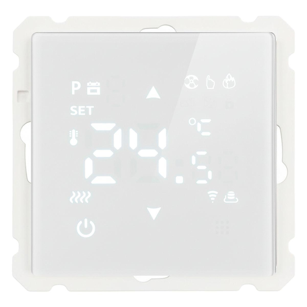 Терморегулятор Wi-Fi (механизм), Stekker, 250В, 3500Вт Катрин, GLS00-7119-01, белый 50374