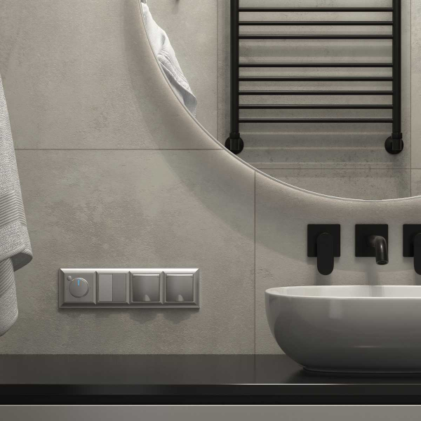 Терморегулятор Werkel электромеханический для теплого пола серебряный W1151106 4690389156021