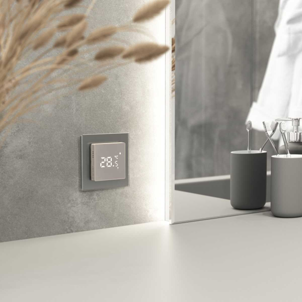 Терморегулятор умный сенсорный для теплого пола Werkel W1151217 дымчатый 4690389201165