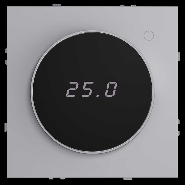 Терморегулятор электронный S70 с индикацией и датчиком, для теплого пола, (серый) Voltum VLS070116