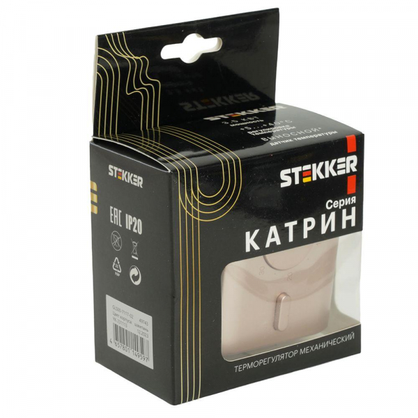 Терморегулятор для теплого пола Stekker Катрин шампань GLS00-7117-02 49743 Терморегулятор для теплого пола Stekker Катрин шампань GLS00-7117-02 49743