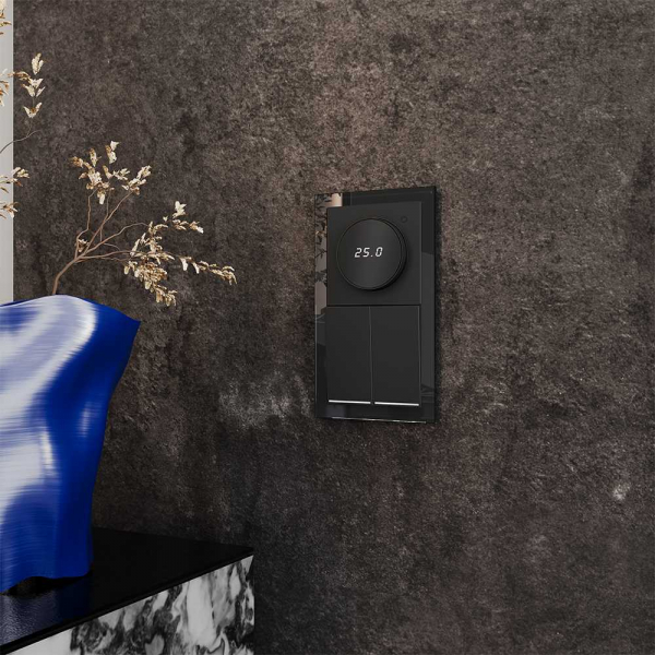 Терморегулятор электронный Voltum S70 с индикацией и датчиком, для теплого пола, (черный матовый) VLS070108 Терморегулятор электронный Voltum S70 с индикацией и датчиком, для теплого пола, (черный матовый) VLS070108