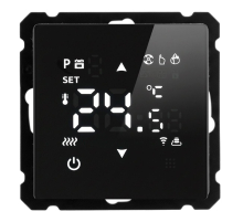 Терморегулятор Wi-Fi (механизм), Stekker, 250В, 3500Вт Катрин, GLS00-7119-05, черный 50375
