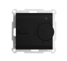 Терморегулятор механический для теплого пола (механизм), STEKKER GLS00-7117-05, 250В, 3500Вт, серия Катрин, черный