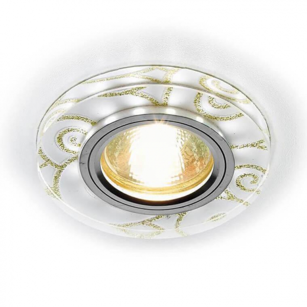 Встраиваемый светодиодный светильник Ambrella light Led S231 WH/G Встраиваемый светодиодный светильник Ambrella light Led S231 WH/G