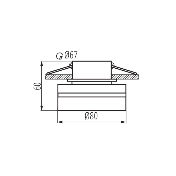 Точечный светильник Kanlux GOVIK-ST DSO-B/G 29234 Точечный светильник Kanlux GOVIK-ST DSO-B/G 29234