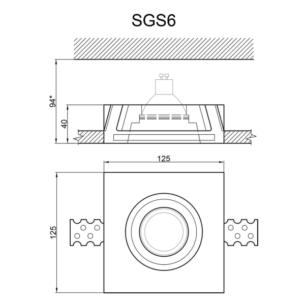 Встраиваемый светильник Artpole SGS6