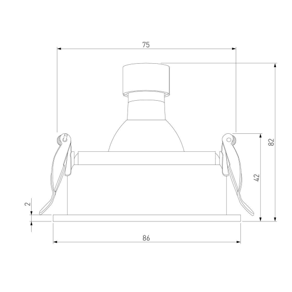 Встраиваемый светильник Elektrostandard Tune 25014/01 a065465 Встраиваемый светильник Elektrostandard Tune 25014/01 a065465