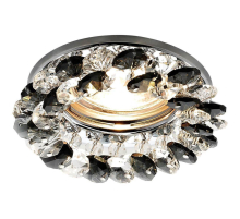 Встраиваемый светильник Ambrella light Crystal K206 BK/CH