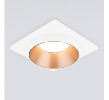 Встраиваемый светильник Elektrostandard 116 MR16 золото/белый a053346