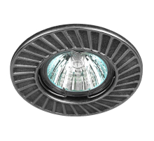 Встраиваемый светильник ЭРА Штампованный ST6 CH/BK Б0036489