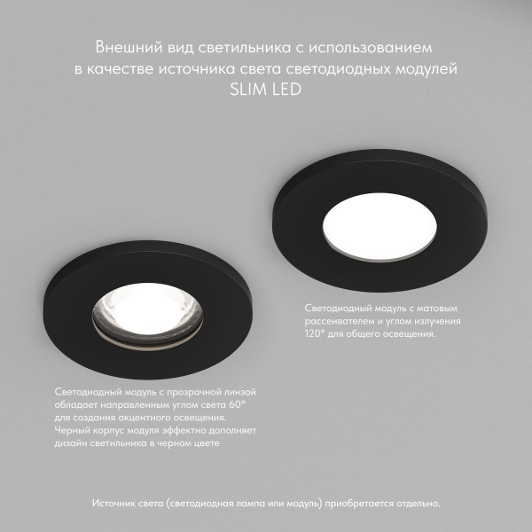 Встраиваемый светильник Denkirs DK2036-BK