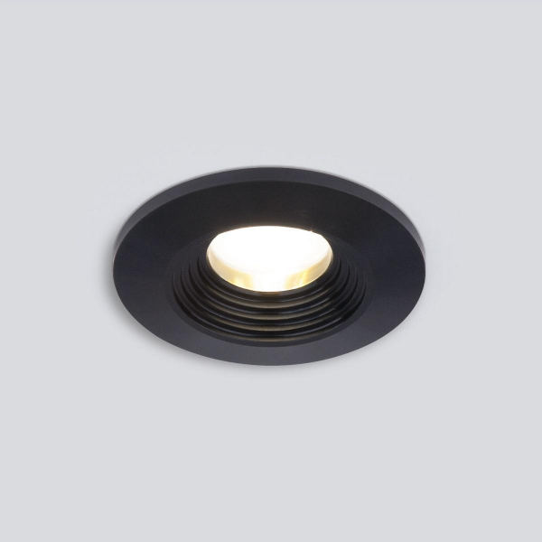 Встраиваемый светодиодный светильник Elektrostandard Gridi 9903 LED 3W 3000K COB BK черный a063923 Встраиваемый светодиодный светильник Elektrostandard Gridi 9903 LED 3W 3000K COB BK черный a063923
