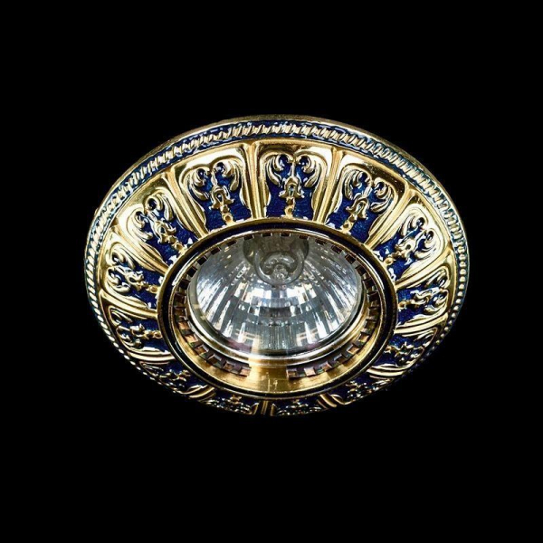 Встраиваемый светильник Artglass Spot 50 Blue Gold Встраиваемый светильник Artglass Spot 50 Blue Gold