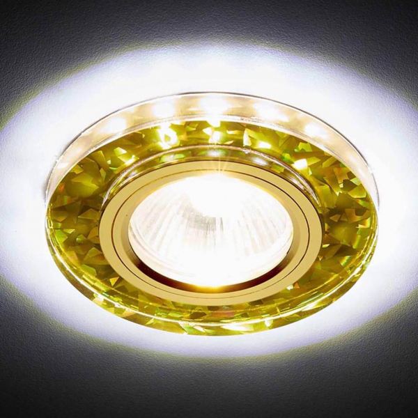 Встраиваемый светодиодный светильник Ambrella light Led S225 WH/G/WH Встраиваемый светодиодный светильник Ambrella light Led S225 WH/G/WH