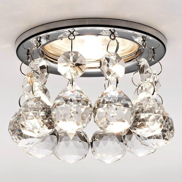Встраиваемый светильник Ambrella light Crystal K2051 CH/CL Встраиваемый светильник Ambrella light Crystal K2051 CH/CL