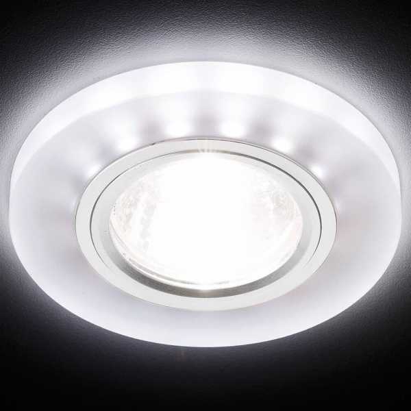 Встраиваемый светодиодный светильник Ambrella light Led S214 WH/CH/WH Встраиваемый светодиодный светильник Ambrella light Led S214 WH/CH/WH