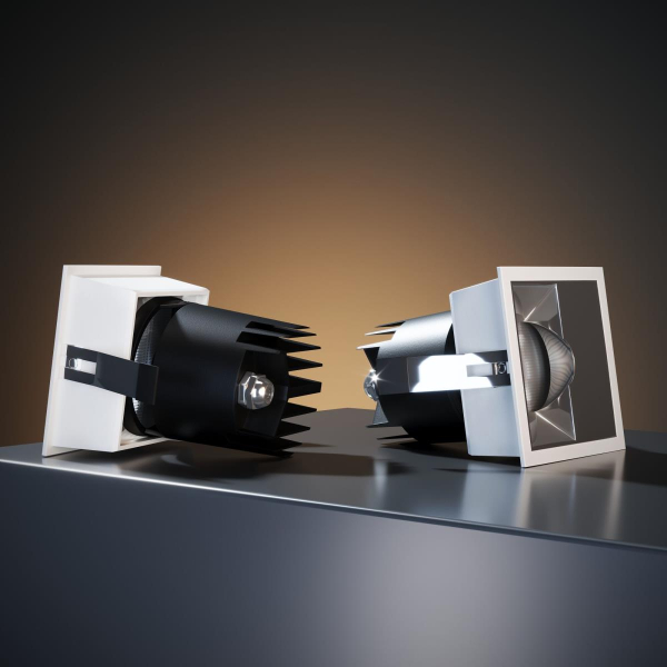 Встраиваемый светодиодный светильник Elektrostandard Inline 25091/LED 10W 4000K белый/хром a064614