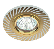 Встраиваемый светильник ЭРА с подсветкой DK LD39 WH/GD /1 Б0048936