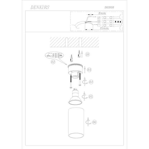 Точечный светильник Denkirs DK2008-WH