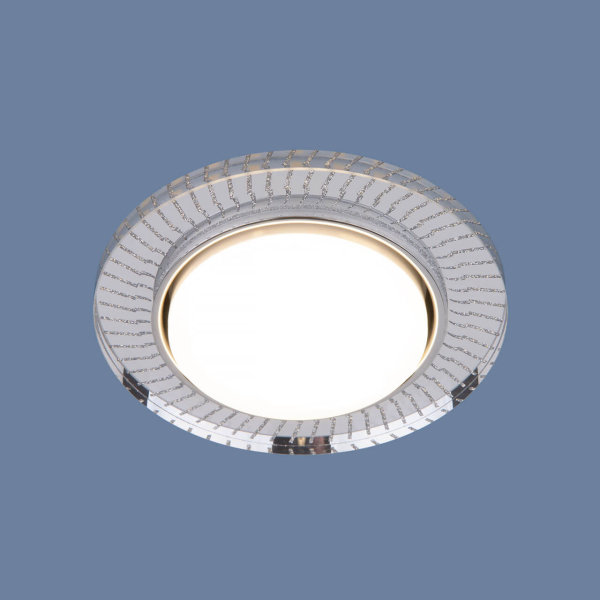 Встраиваемый светильник Elektrostandard 3033 GX53 CL/SL прозрачный/серебро a045484