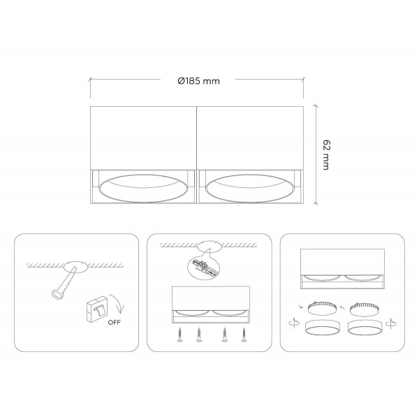 Накладной светильник Ambrella light Techno Spot GX Standard tech TN70872 Накладной светильник Ambrella light Techno Spot GX Standard tech TN70872
