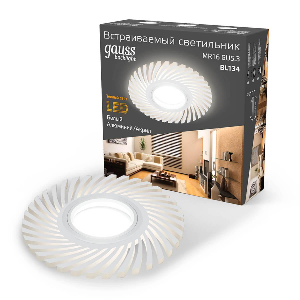 Встраиваемый светильник Gauss Backlight BL134 Встраиваемый светильник Gauss Backlight BL134