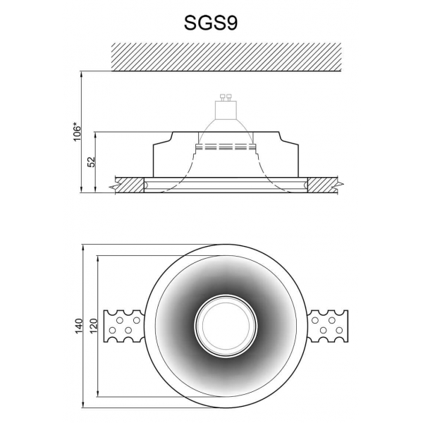 Встраиваемый светильник Artpole SGS9 Встраиваемый светильник Artpole SGS9