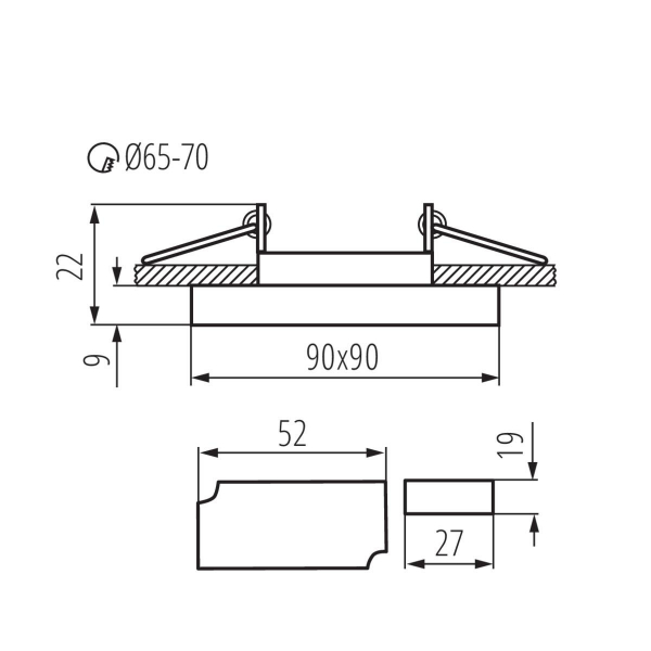 Точечный светильник Kanlux SOREN L-SR CW 24417 Точечный светильник Kanlux SOREN L-SR CW 24417