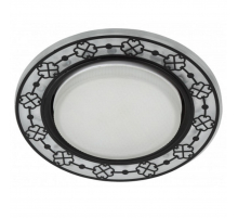 Встраиваемый светильник ЭРА с подсветкой DK LD28 WH/BK /1 Б0048932