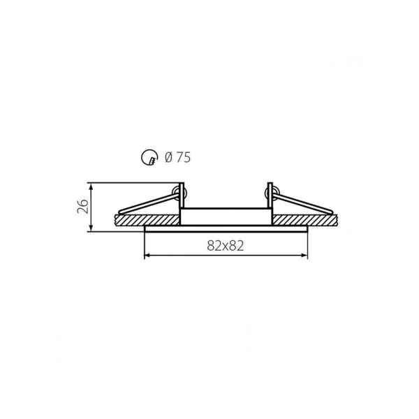 Встраиваемый светильник Kanlux Nesta DTL-C/M 26752 Встраиваемый светильник Kanlux Nesta DTL-C/M 26752