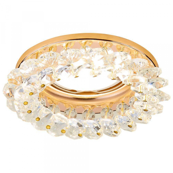 Встраиваемый светильник Ambrella light Crystal K206 CL/G Встраиваемый светильник Ambrella light Crystal K206 CL/G