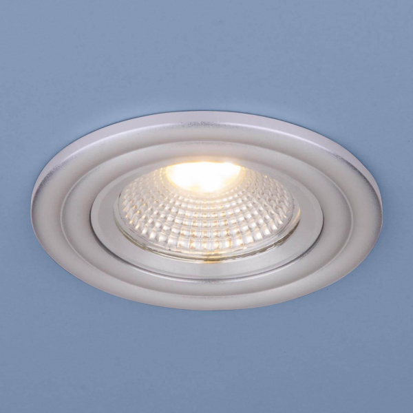 Встраиваемый светодиодный светильник Elektrostandard 9902 LED 3W COB SL серебро a038458 Встраиваемый светодиодный светильник Elektrostandard 9902 LED 3W COB SL серебро a038458