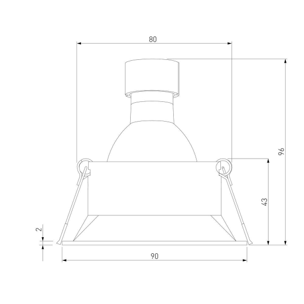 Встраиваемый светильник Elektrostandard Punto 25017/01 a065473 Встраиваемый светильник Elektrostandard Punto 25017/01 a065473