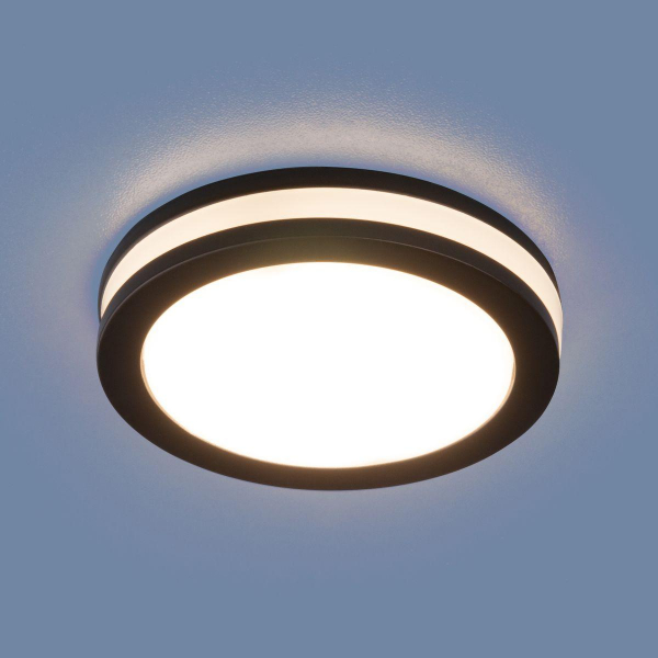 Встраиваемый светодиодный светильник Elektrostandard DSKR80 5W 4200K черный a049707 Встраиваемый светодиодный светильник Elektrostandard DSKR80 5W 4200K черный a049707