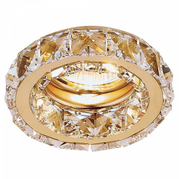 Встраиваемый светильник Ambrella light Crystal K112 CL/G Встраиваемый светильник Ambrella light Crystal K112 CL/G